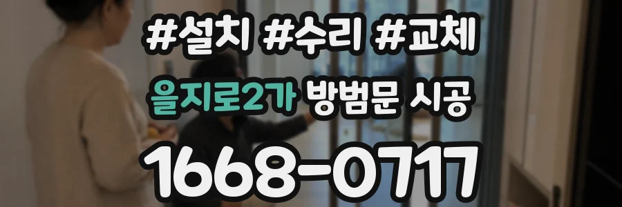 을지로2가 방범문 시공