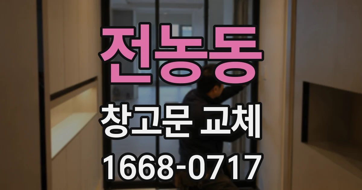 전농동 창고문 교체