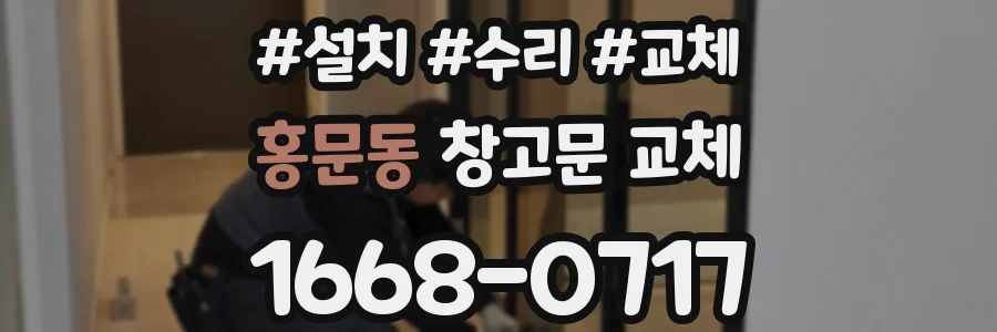 홍문동 창고문 교체