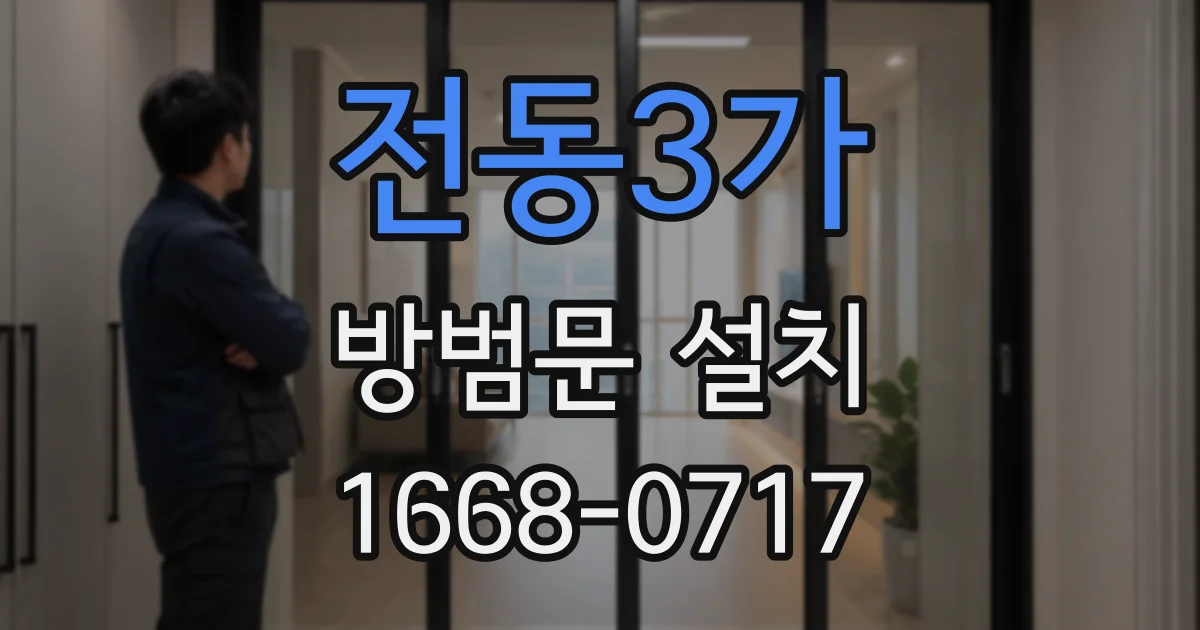 전동3가 방범문 설치