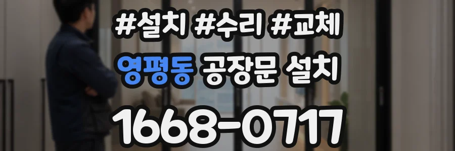 영평동 공장문 설치