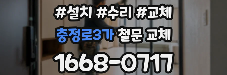 충정로3가 철문 교체