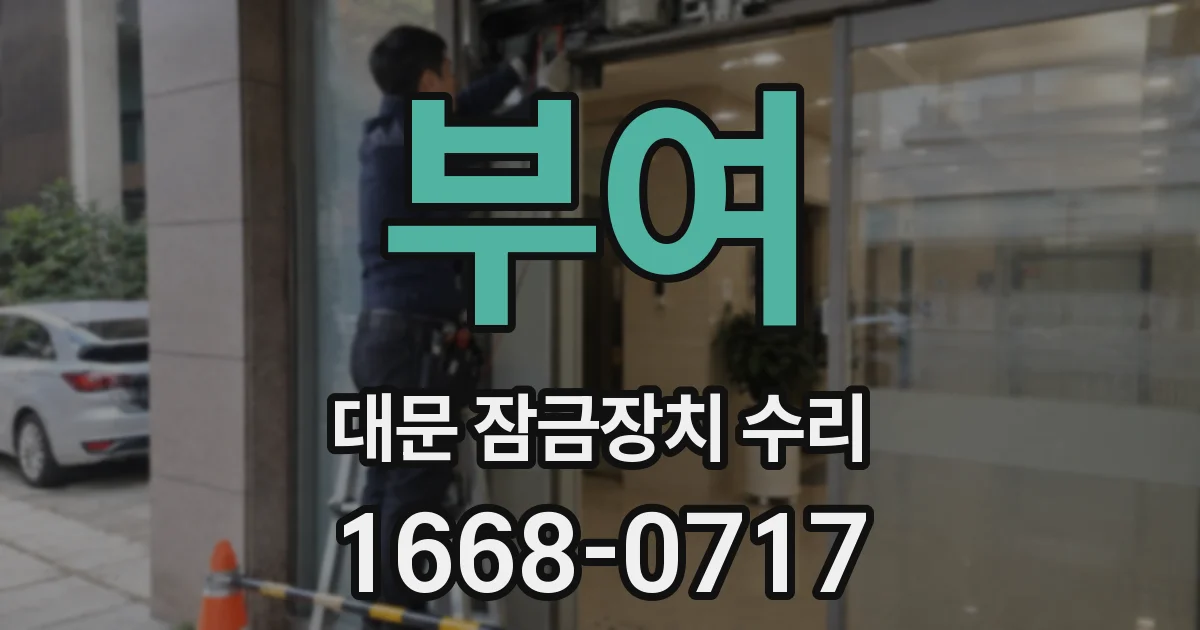 부여 대문 잠금장치 수리