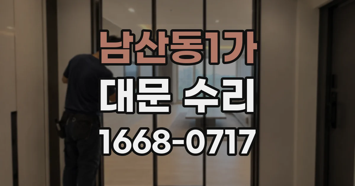 남산동1가 대문 수리