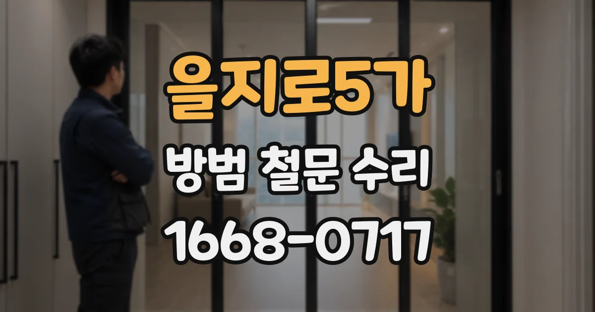 을지로5가 방범 철문 수리