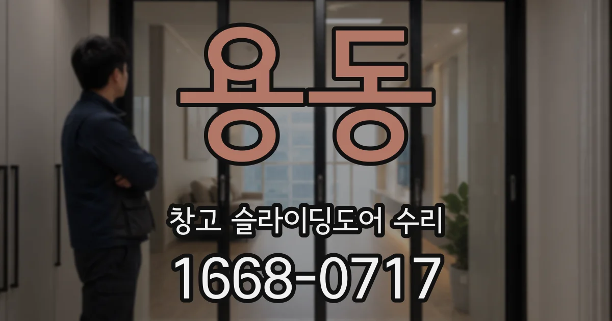 용동 창고 슬라이딩도어 수리