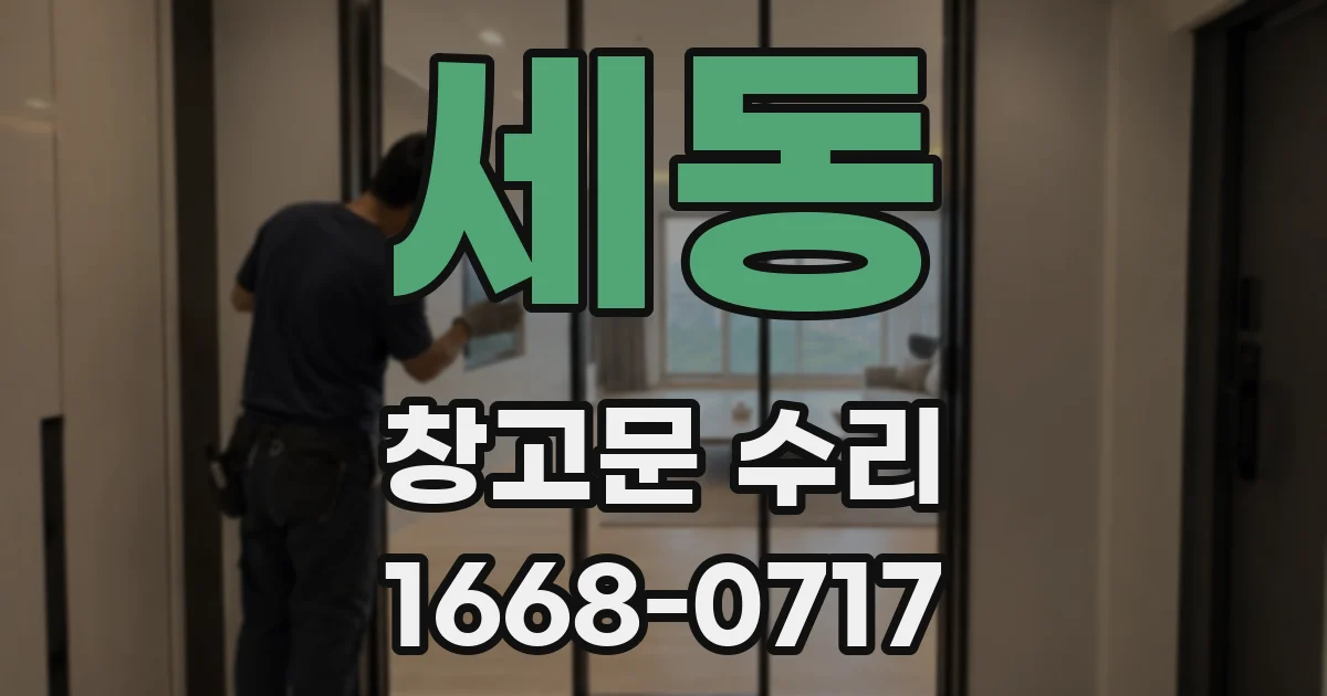 세동 창고문 수리