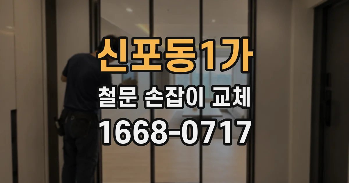 신포동1가 철문 손잡이 교체