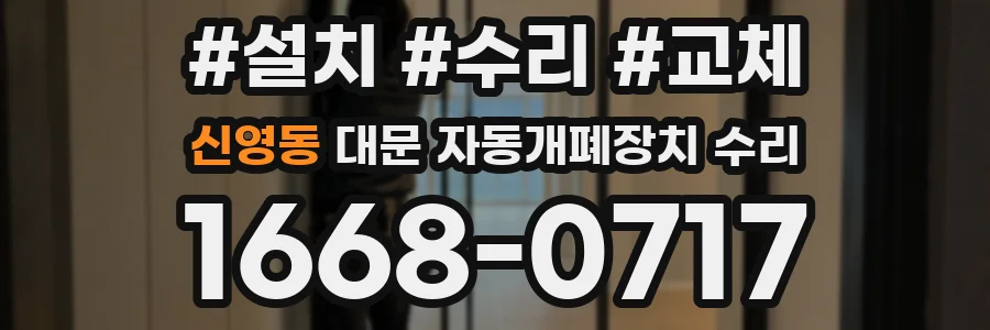 신영동 대문 자동개폐장치 수리
