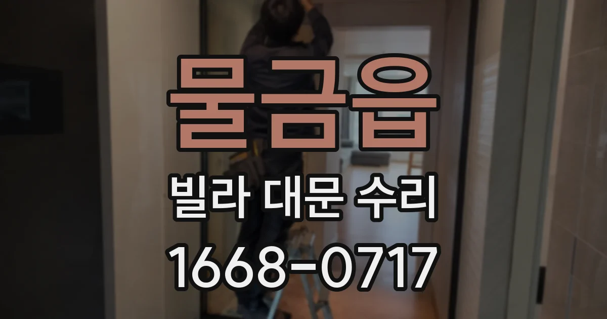물금읍 빌라 대문 수리