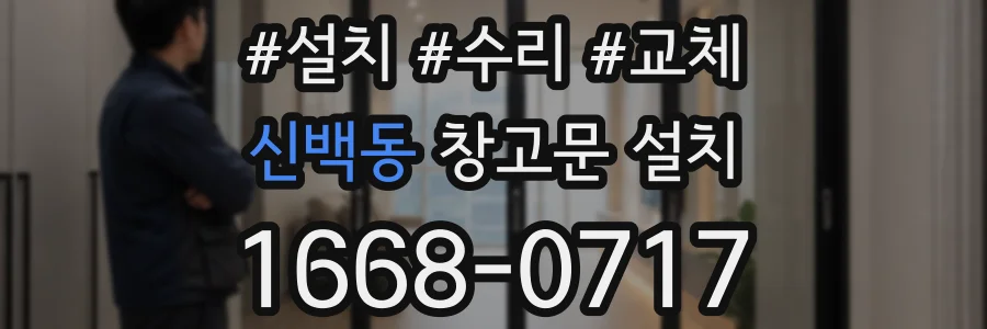 신백동 창고문 설치