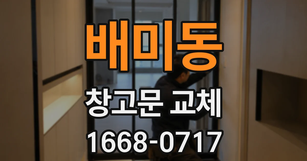 배미동 창고문 교체