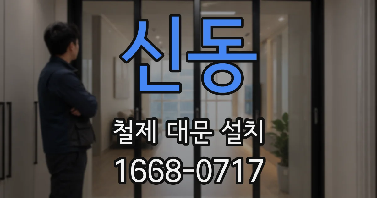 신동 철제 대문 설치