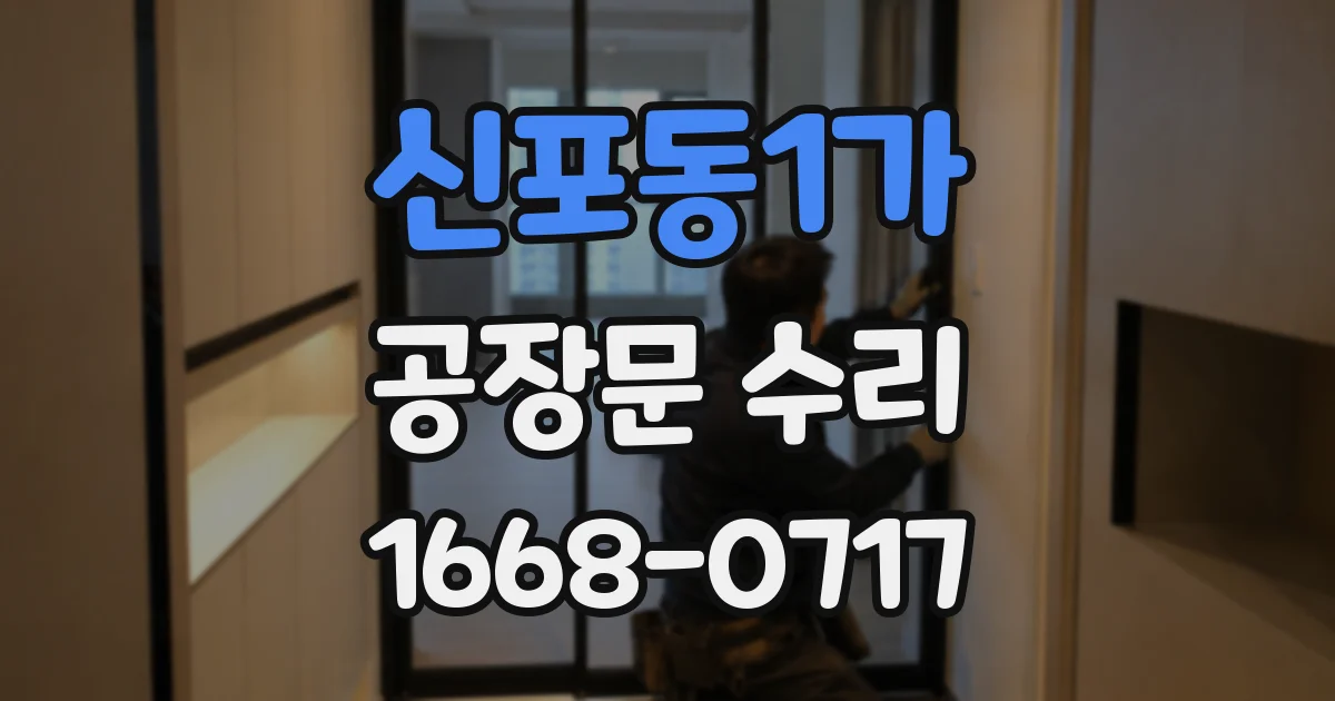 신포동1가 공장문 수리