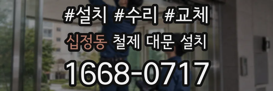 십정동 철제 대문 설치