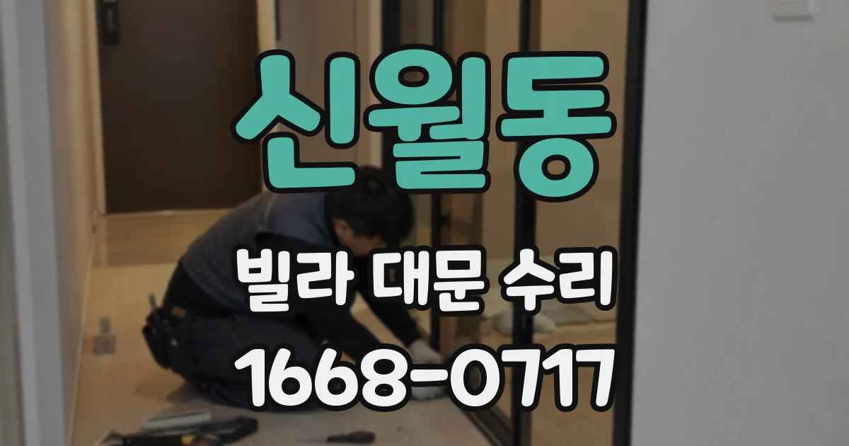 신월동 빌라 대문 수리