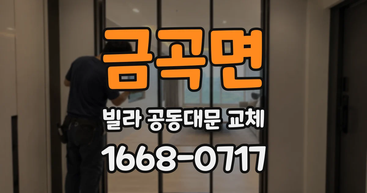 금곡면 빌라 공동대문 교체