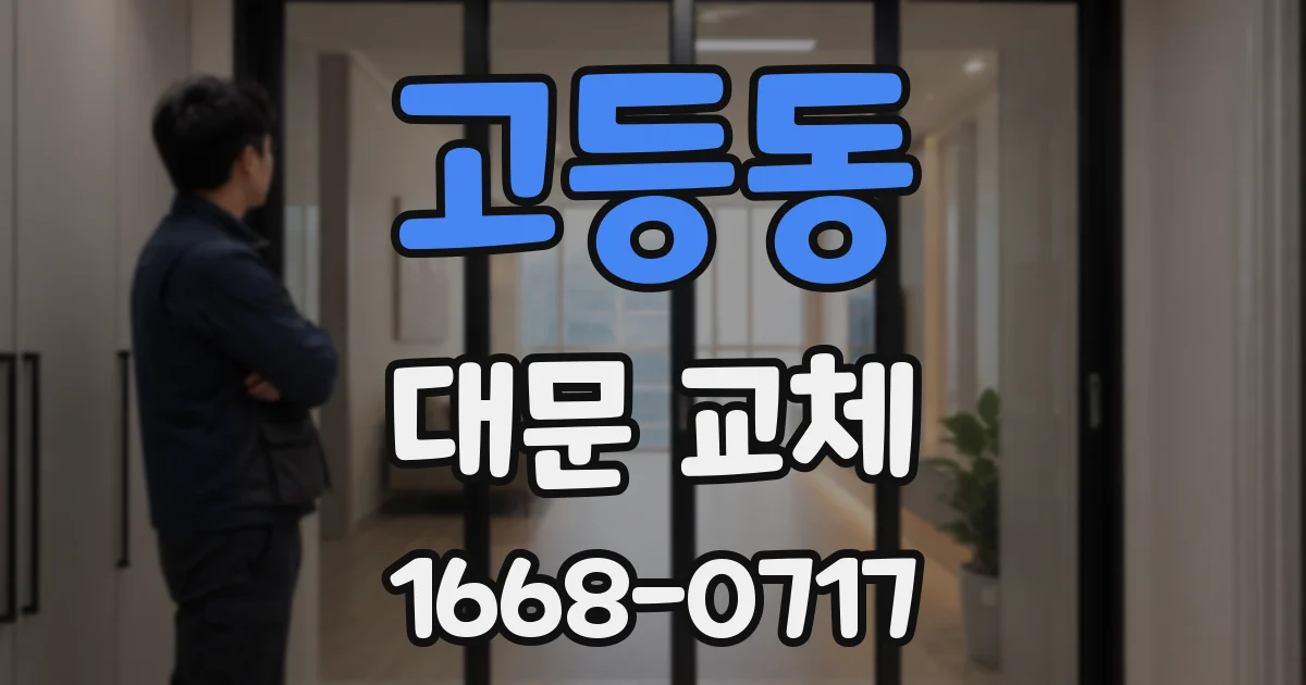 고등동 대문 교체