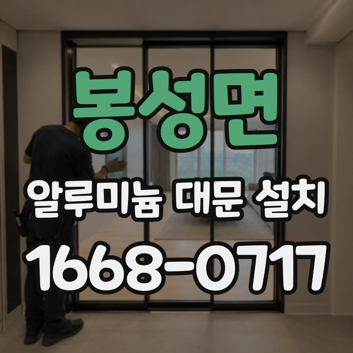봉성면 알루미늄 대문 설치