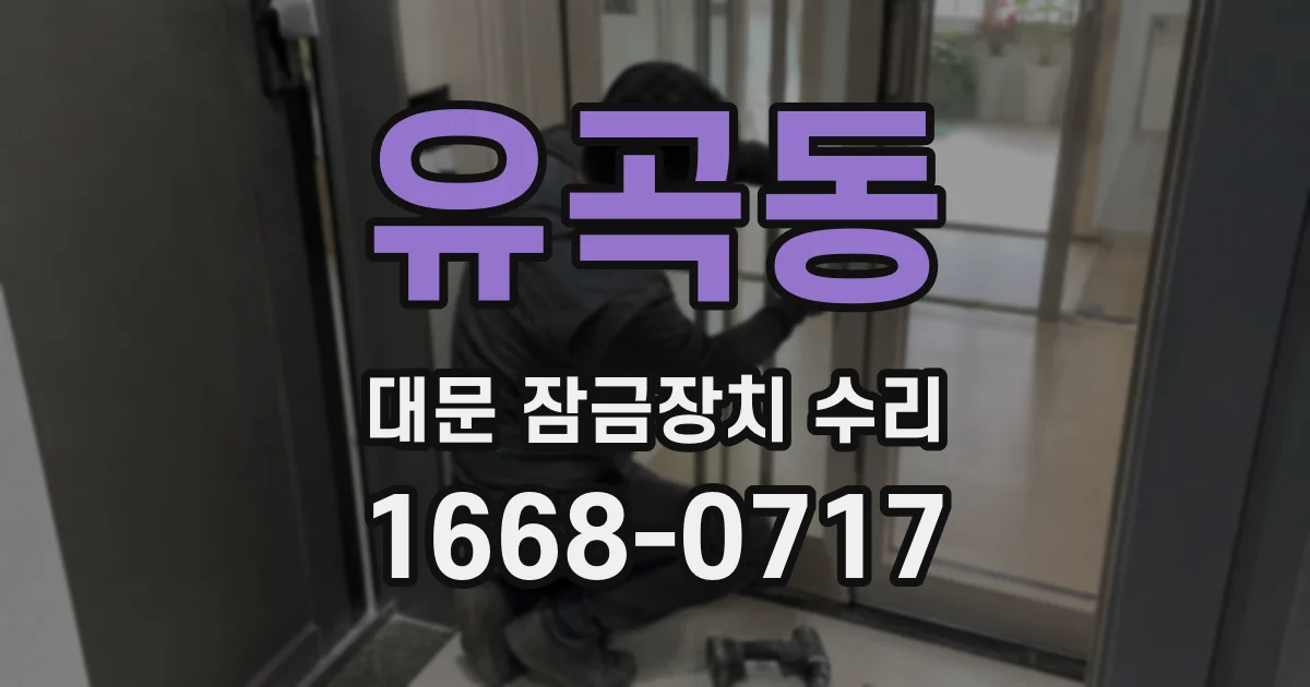 유곡동 대문 잠금장치 수리