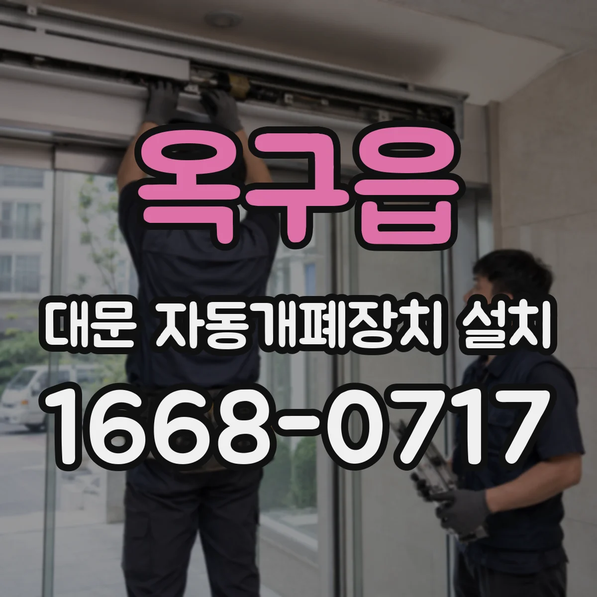 옥구읍 대문 자동개폐장치 설치