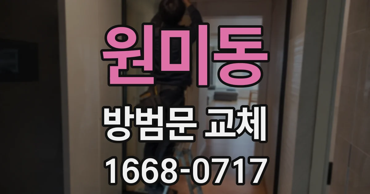 원미동 방범문 교체