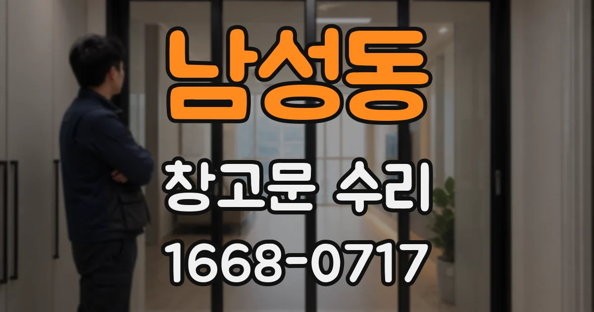 남성동 창고문 수리