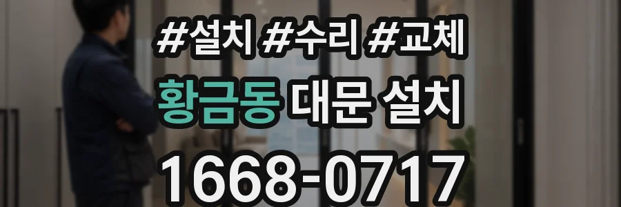 황금동 대문 설치