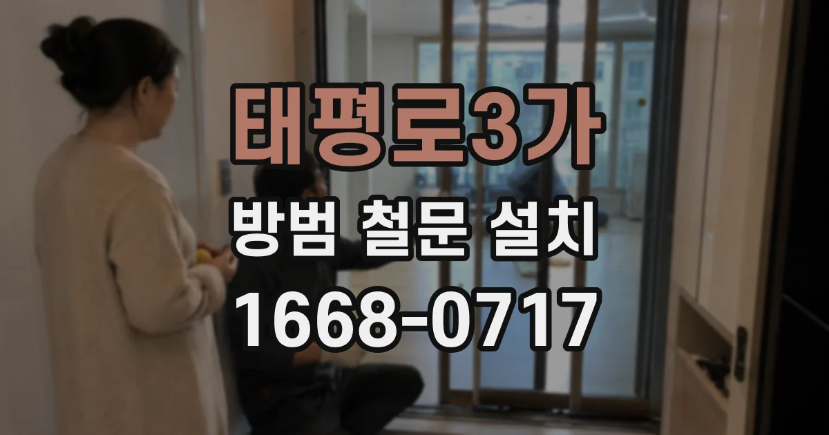태평로3가 방범 철문 설치