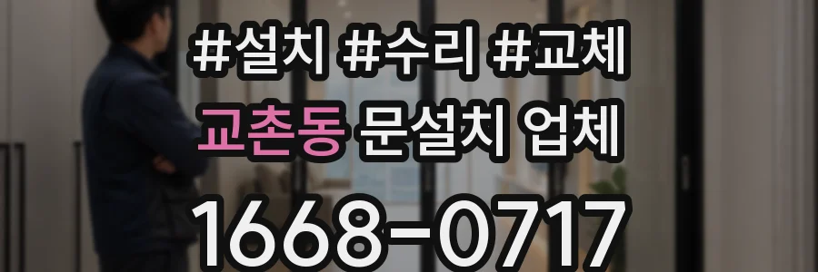 교촌동 문설치 업체