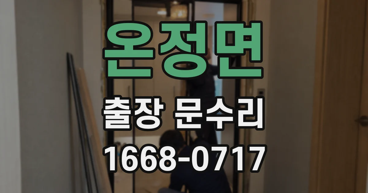 온정면 출장 문수리