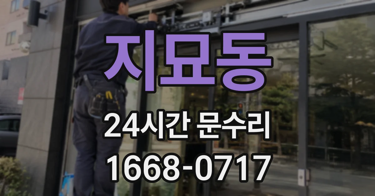 지묘동 24시간 문수리