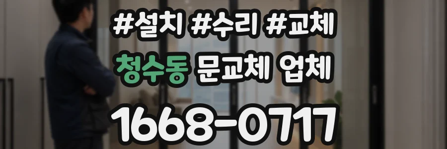청수동 문교체 업체