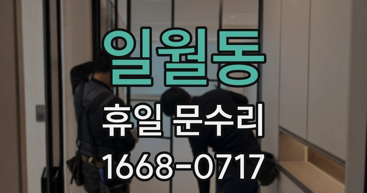 일월동 휴일 문수리