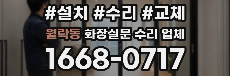 월락동 화장실문 수리 업체