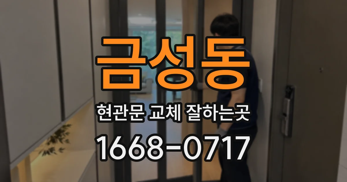 금성동 현관문 교체 잘하는곳