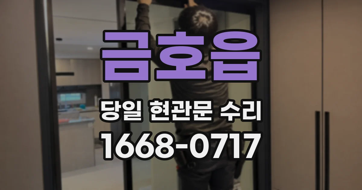 금호읍 당일 현관문 수리