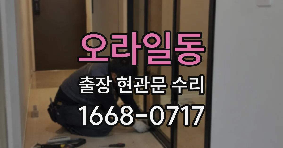 오라일동 출장 현관문 수리
