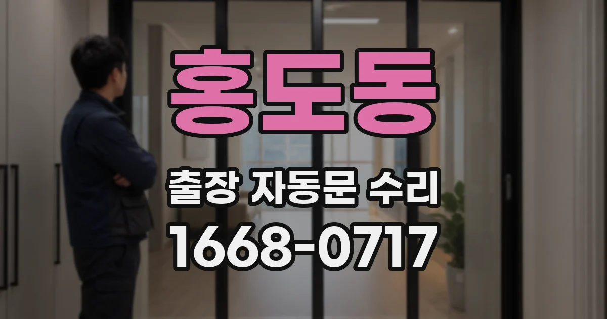 홍도동 출장 자동문 수리