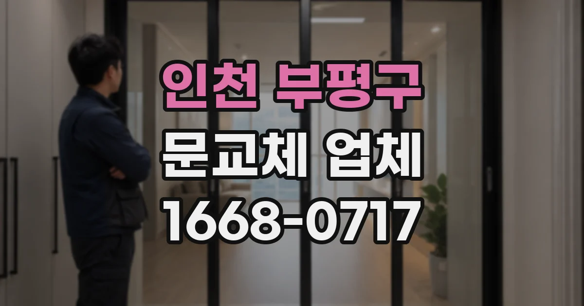 인천 부평구 문교체 업체