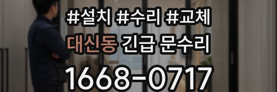 대신동 긴급 문수리