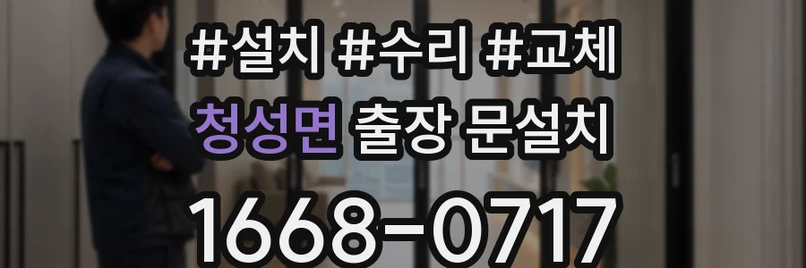 청성면 출장 문설치