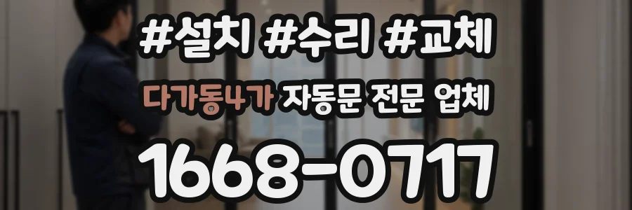 다가동4가 자동문 전문 업체