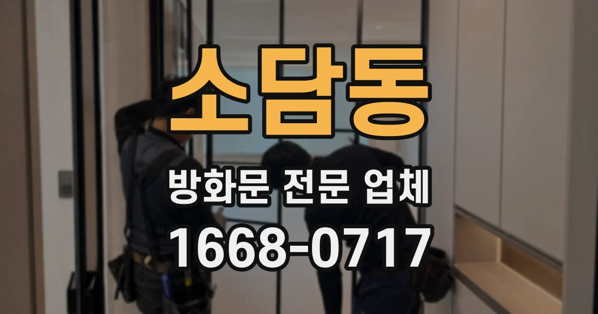 소담동 방화문 전문 업체