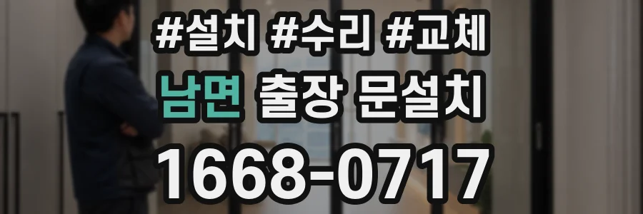 남면 출장 문설치