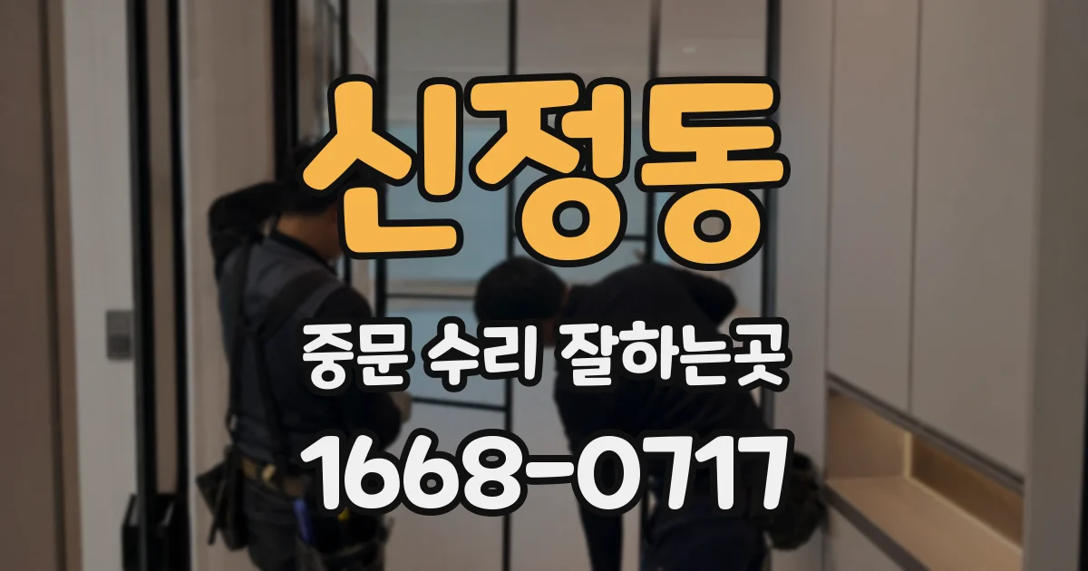 신정동 중문 수리 잘하는곳
