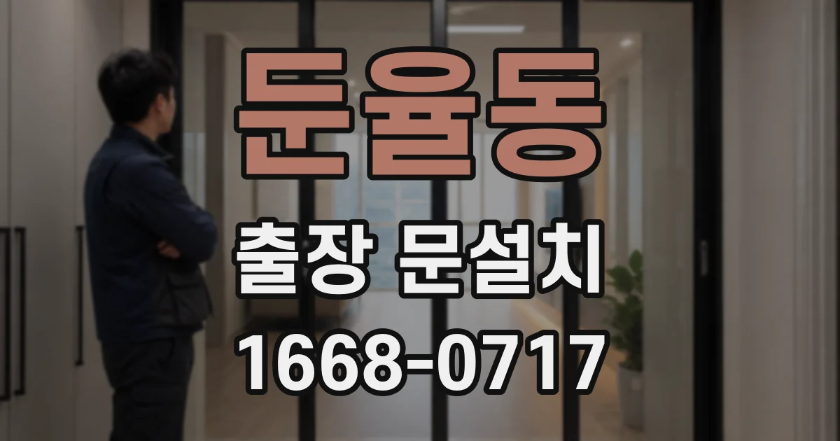 둔율동 출장 문설치