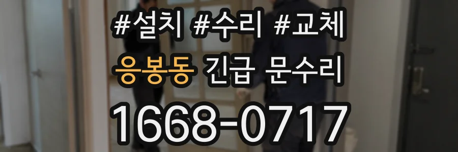 응봉동 긴급 문수리