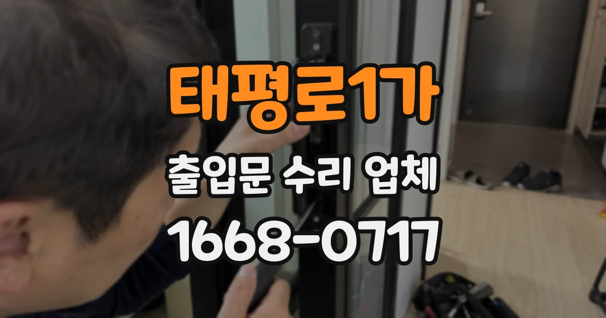 태평로1가 출입문 수리 업체
