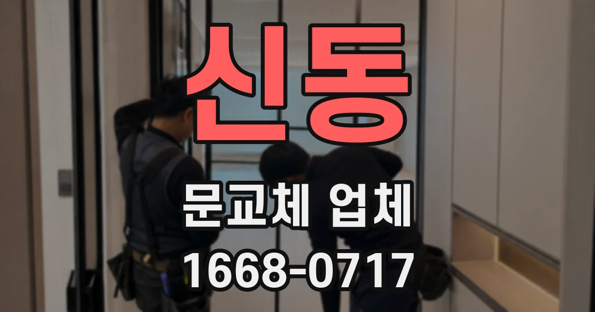 신동 문교체 업체